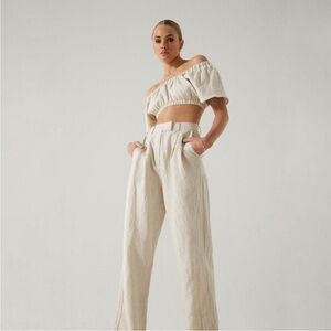 ANTHROPOLOGIE SIGNIFICANT OTHER Zahara Pant 100% linen size 6
